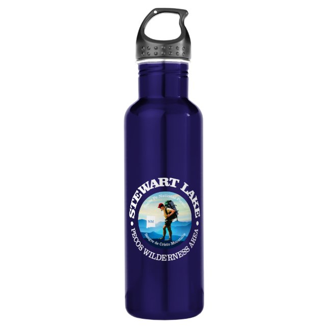 Stewart Lake (C) Stainless Steel Water Bottle (Front)