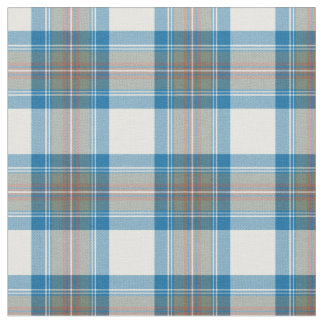 Stewart Muted Blue Tartan Fabric