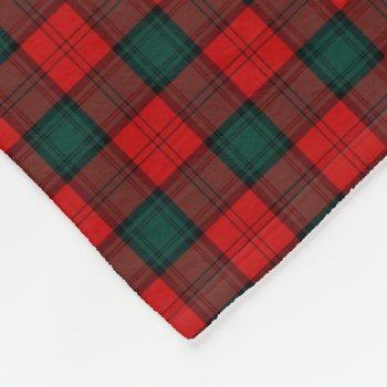 Stewart Of Atholl Red And Forest Green Clan Tartan Fleece Blanket by plaidwerx at Zazzle