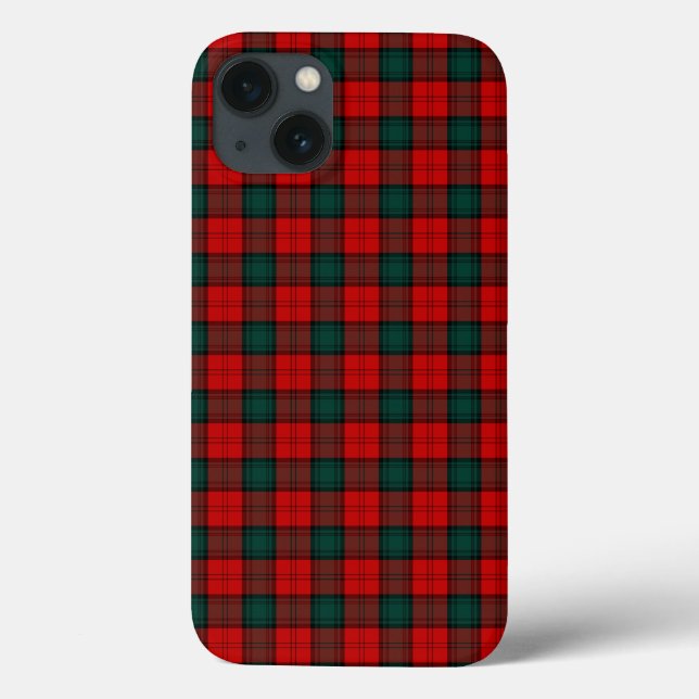 Stewart of Atholl Red and Green Clan Tartan Case-Mate iPhone Case (Back)