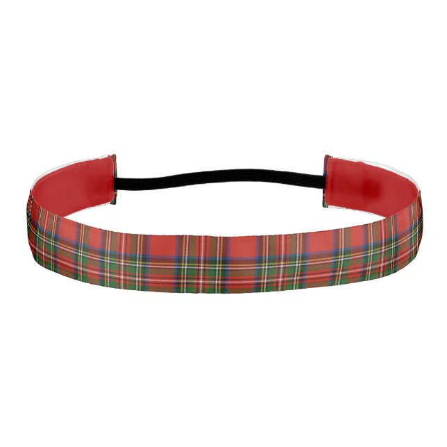 Stewart Plaid Athletic Headband (Front)