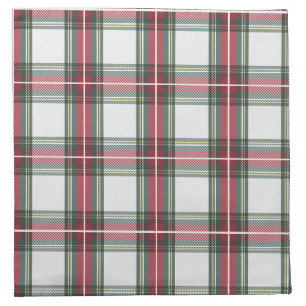 Stewart Plaid Christmas Cloth Napkin