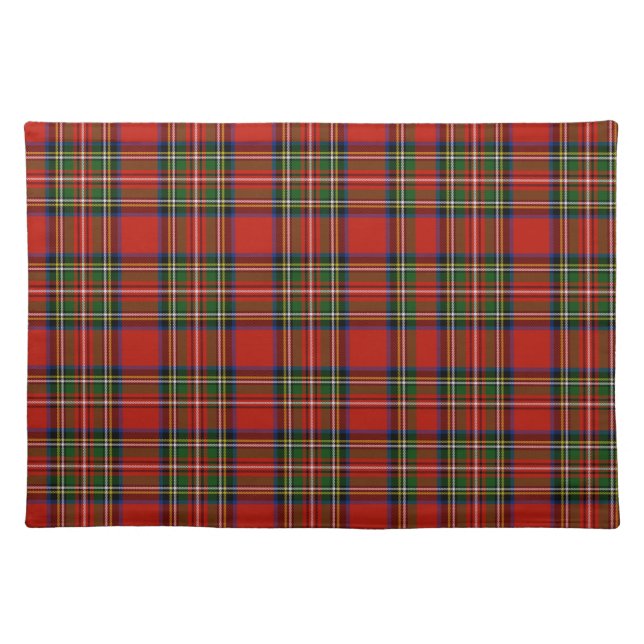 Stewart Plaid Cloth Placemat (Front)