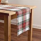 Classic bold holiday plaid and stars hunter green wrapping paper