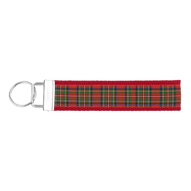 Stewart Plaid Wrist Keychain (Keys on Left)