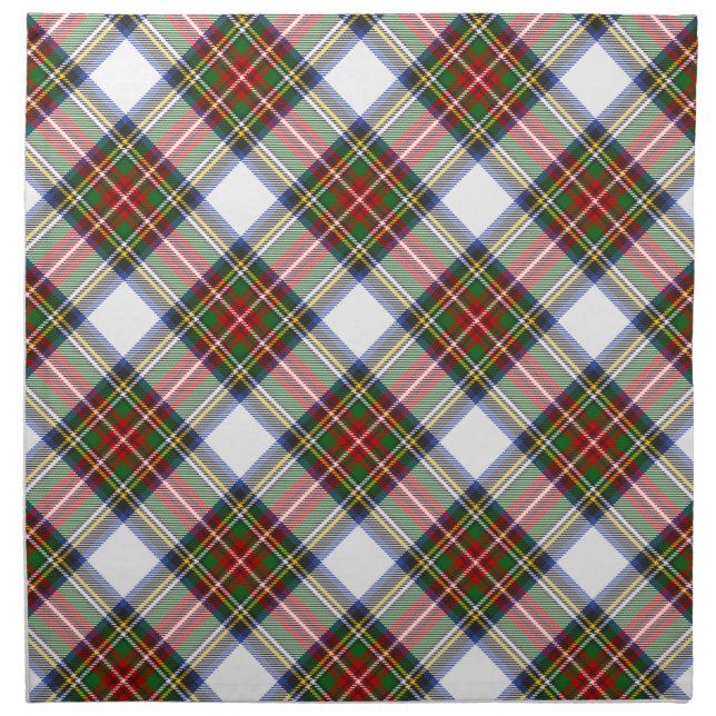 Stewart Royal Dress Plaid Scottish Pattern Cloth Napkin (Front)