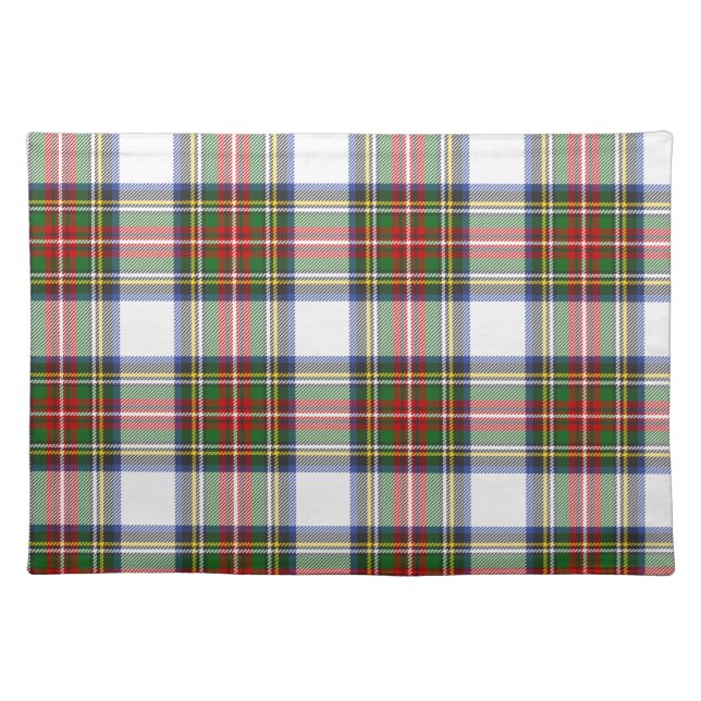 Stewart Royal Dress Plaid Scottish Pattern Cloth Placemat (Front)