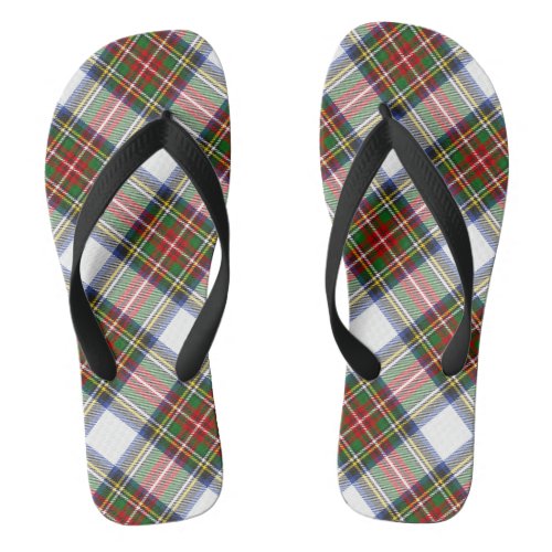 Stewart Royal Dress Plaid Scottish Pattern Flip Flops