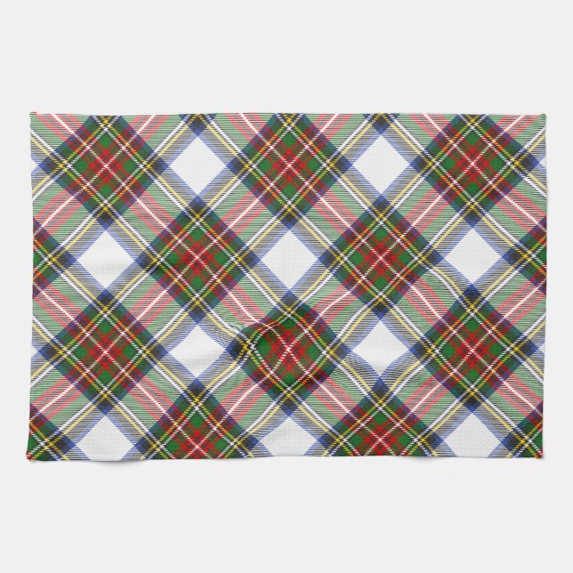 Stewart Royal Dress Plaid Scottish Pattern Kitchen Towel (Horizontal)
