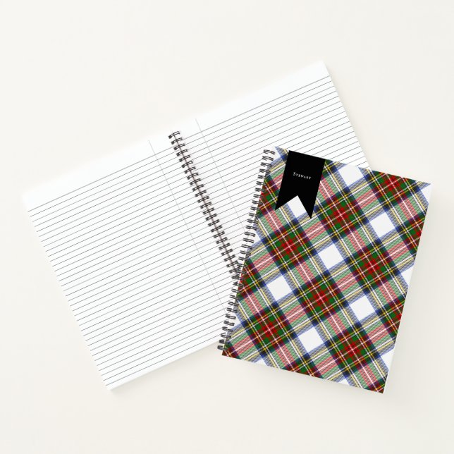 Stewart Royal Dress Plaid Scottish Pattern Notebook (Inside)