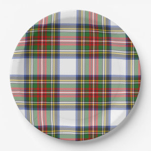 Stewart Royal Dress Plaid Scottish Pattern Paper Plates