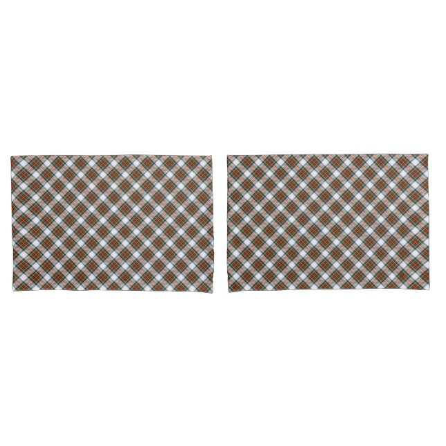 Stewart Royal Dress Plaid Scottish Pattern Pillow Case (Front-Set)