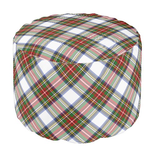 Stewart Royal Dress Plaid Scottish Pattern Pouf