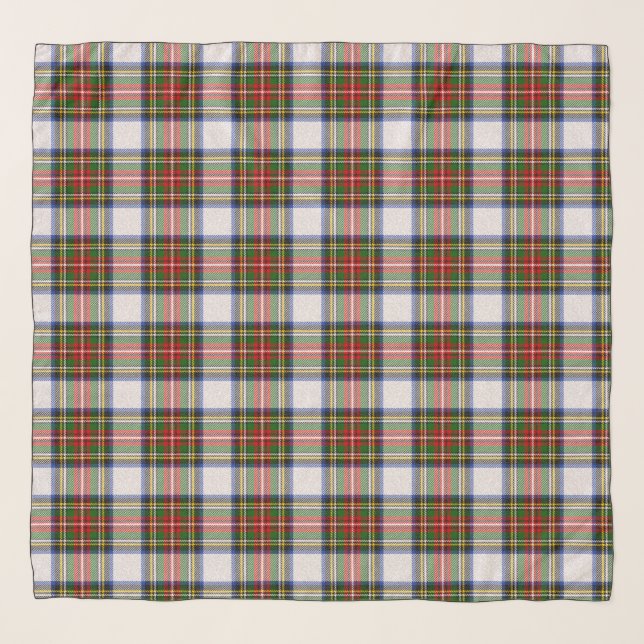 Stewart Royal Dress Plaid Scottish Pattern Scarf (Front)