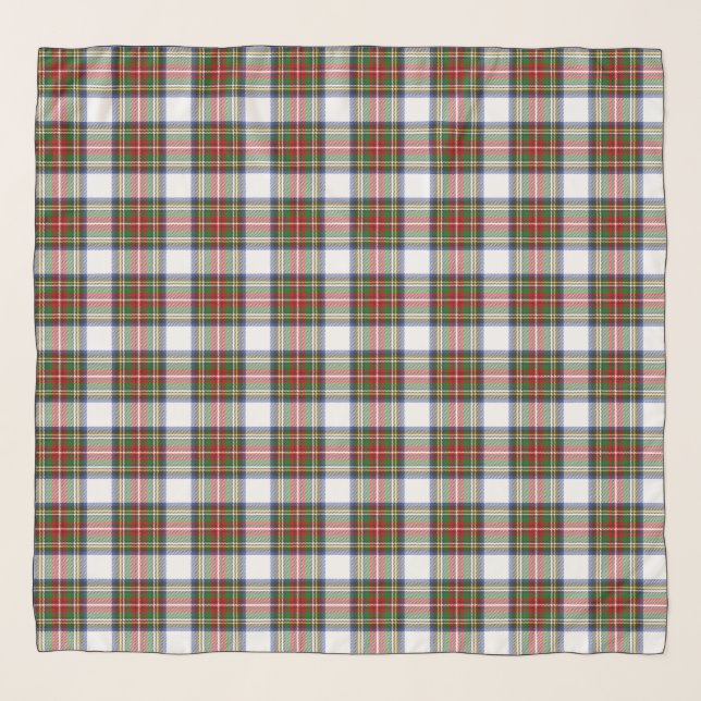 Stewart Royal Dress Plaid Scottish Pattern Scarf (Front)
