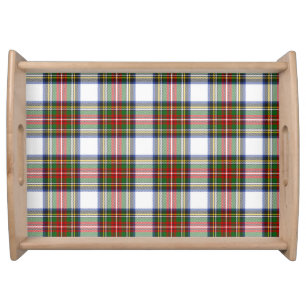 Stewart Royal Dress Plaid Scottish Pattern Serving Tray