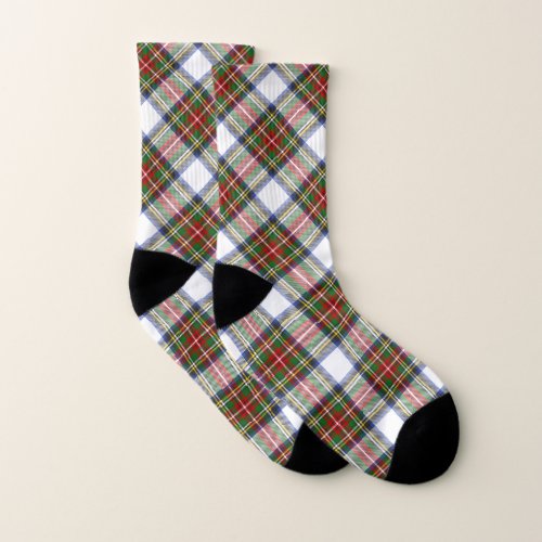 Stewart Royal Dress Plaid Scottish Pattern Socks