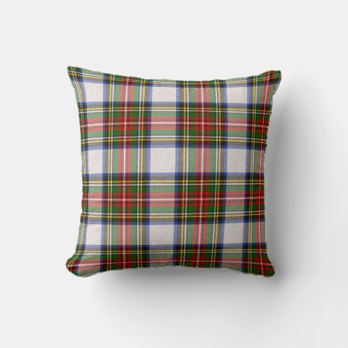 Stewart Royal Dress Plaid Scottish Pattern Throw Pillow