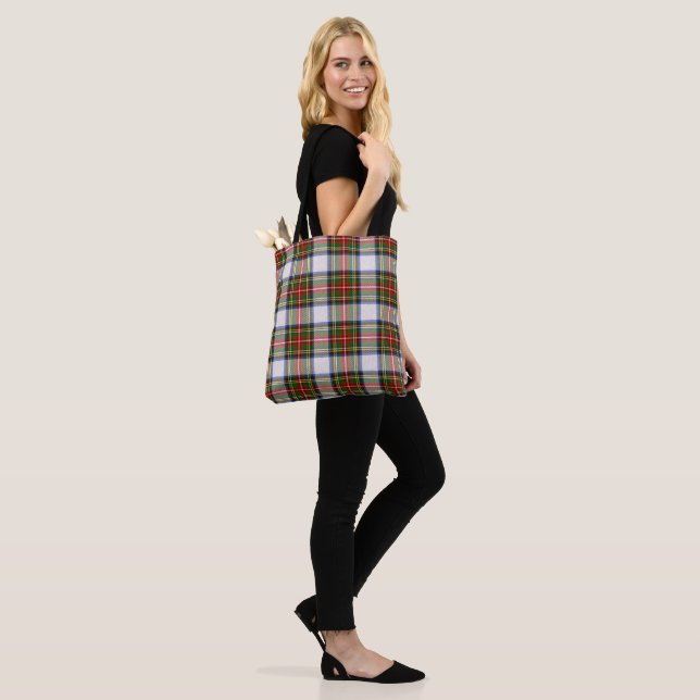 Stewart Royal Dress Plaid Scottish Pattern Tote Bag (On Model)