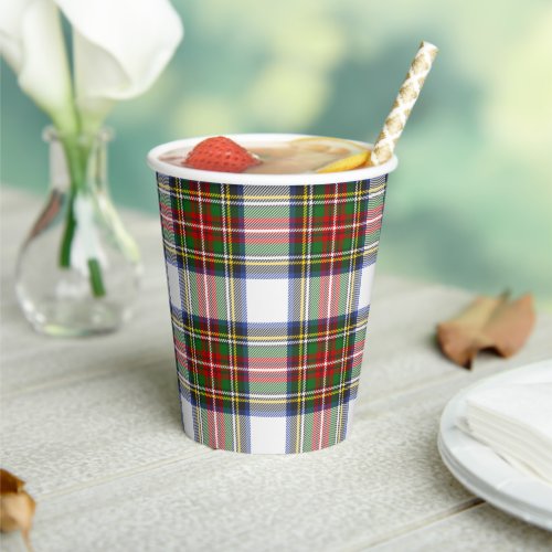 Stewart Royal Dress Scottish Plaid Pattern  Paper Cups