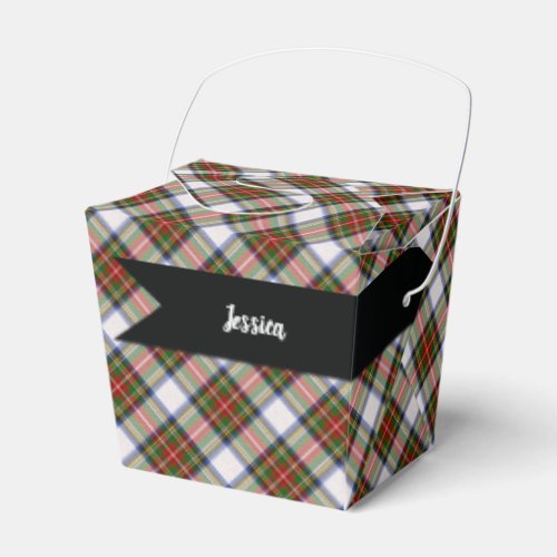 Stewart Royal Dress Scottish Tartan Plaid Pattern Favor Boxes