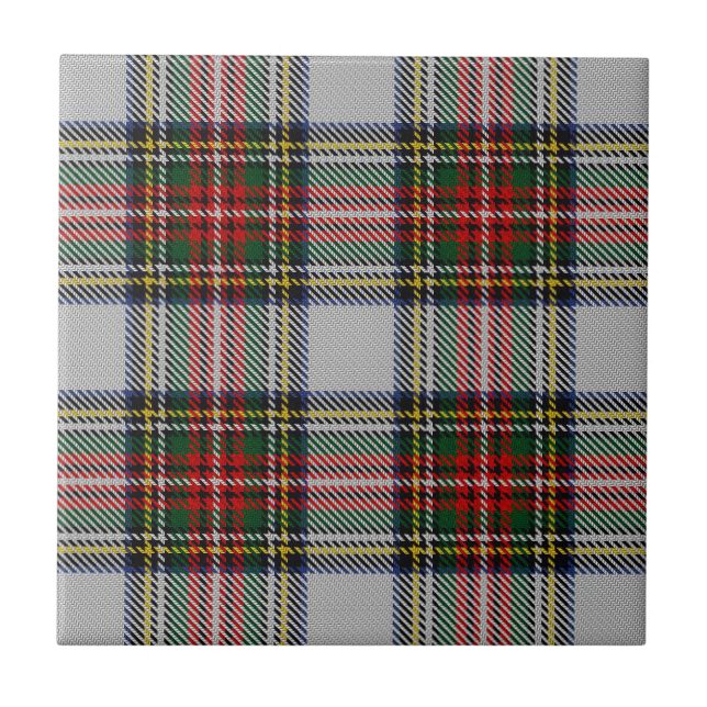 Stewart Royal Dress Tartan Ceramic Tile (Front)