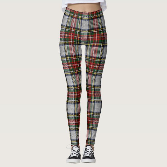Stewart Royal Dress Tartan Leggings (Front)