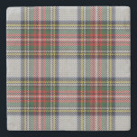 Stewart Royal Dress Tartan Stone Coaster<br><div class="desc">In the 18th century, the different Scottish patterns, the tartans, began to signify belonging to a clan. Each clan then has its own tartan which allows it to be identified by the colors and patterns in which it is dyed. Red, green and white are the dominant colors of this tartan....</div>