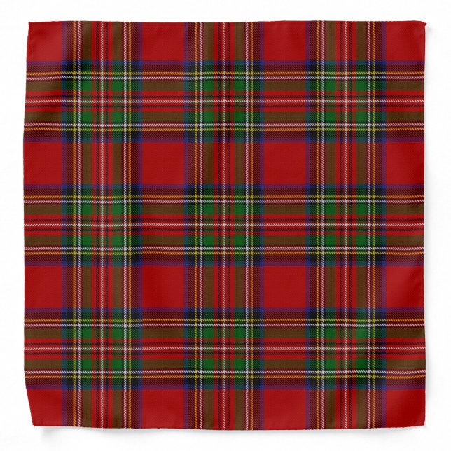 Stewart Royal Tartan Bandana (Front)