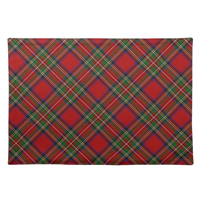 Stewart Royal Tartan Cloth Placemat (Front)