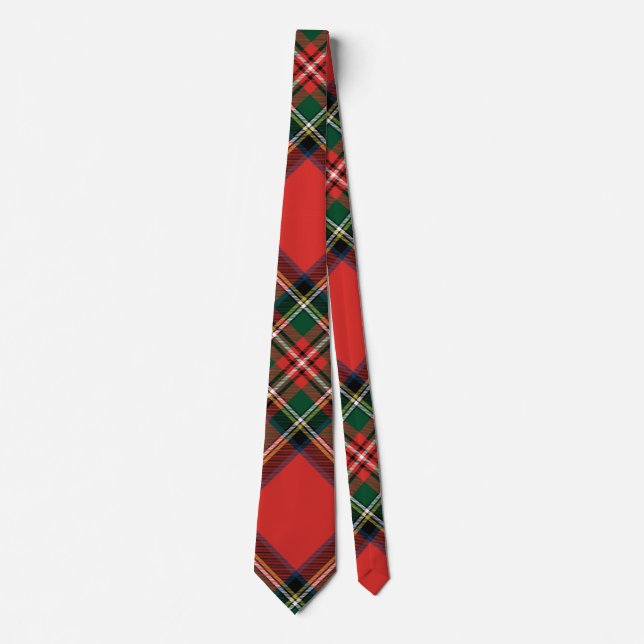 Stewart Royal Tartan. Neck Tie (Front)