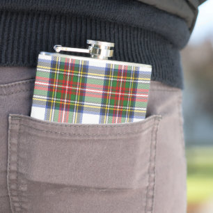 Stewart Royal Tartan Plaid Pattern Flask