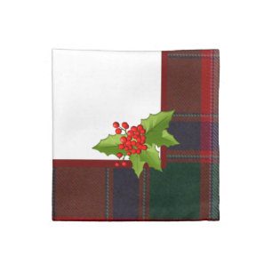 Stewart Scottish Tartan Plaid Christmas Napkins