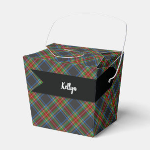 Stewart Stuart Black Clan Tartan Plaid Favor Boxes