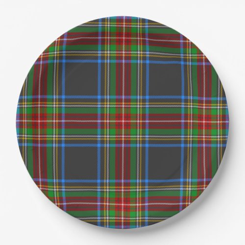 Stewart Stuart Black Clan Tartan Plaid Paper Plates