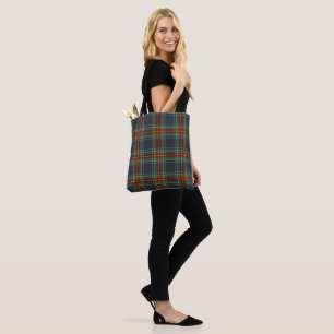 Stewart Stuart Black Clan Tartan Plaid Tote Bag