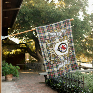 Stewart (Stuart) Dress Ancient Tartan Flag Clan Ba