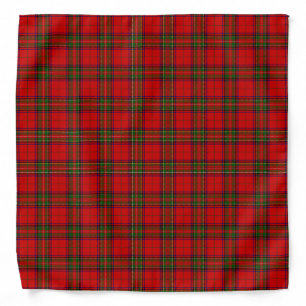 Stewart / Stuart tartan red green plaid Bandana
