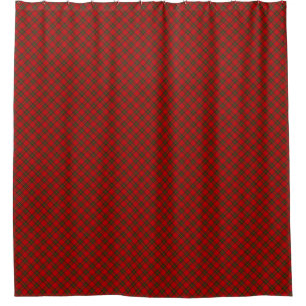 Stewart / Stuart tartan red green plaid Shower Curtain
