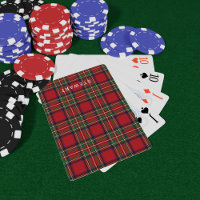 Stewart Tartan Plaid Rustic Red and Green