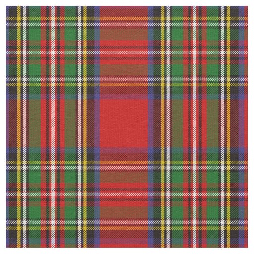 Stewart Tartan Print Fabric