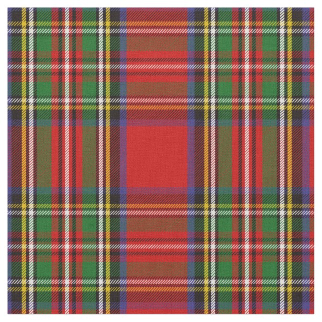 Stewart Tartan Print Fabric (Close Up)