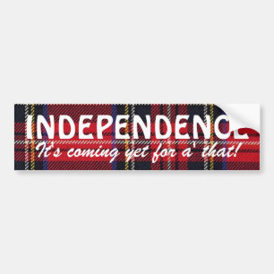Stewart Tartan Scottish Independence Sticker