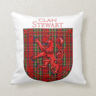 Stewart Tartan Scottish Plaid Throw Pillow Cover w Optional Insert by Roostery 