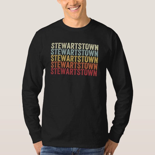 Stewartstown Pennsylvania Stewartstown PA Retro Vi T-Shirt (Front)