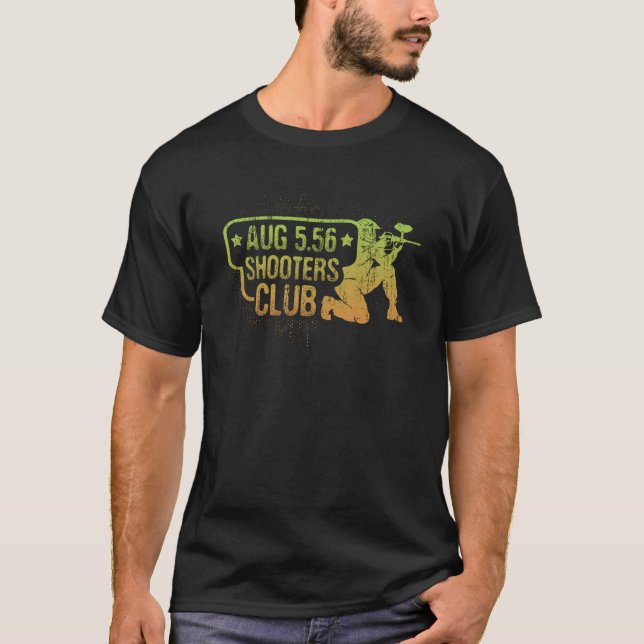 Steyr AUG Bullpup Rifle Tee: Austrian 5.56 Shooter T-Shirt (Front)