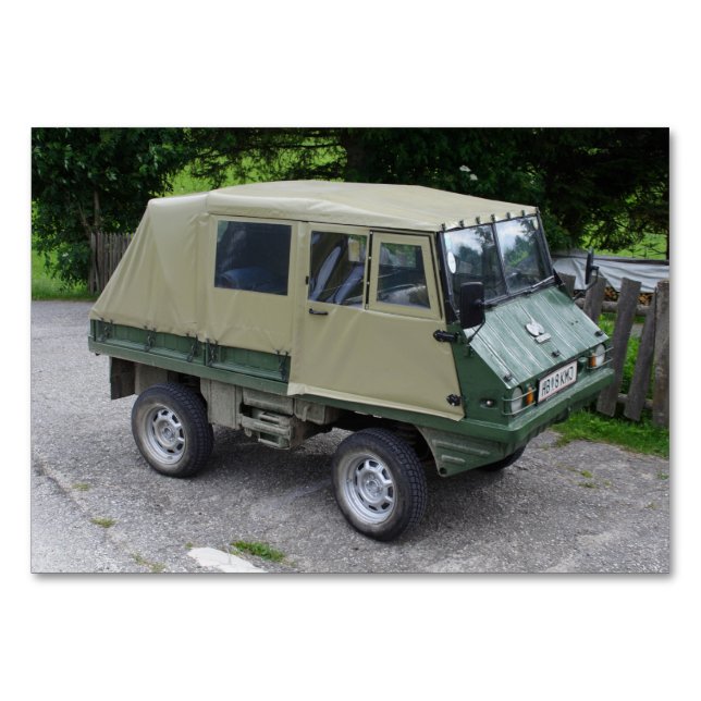 Steyr Puch Haflinger Table Number (Front)