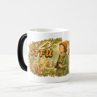 STFU, I’m Birding – Funny Vintage Birdwatching Cof Color Morph Mug
