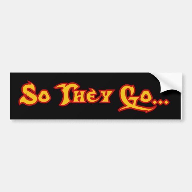STG ROCK Bumper sticker (Front)