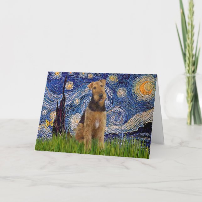 Stgarry Night - Airedale Terrier (#1) Card (Front)